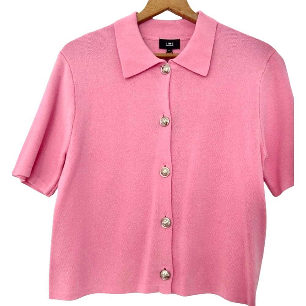 Line - The Label - NEW Pink “Mila” summer sweater size small.